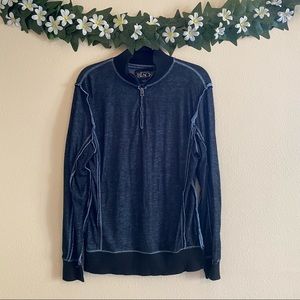 Buckle Black Men’s Navy Shirt w/ Zip